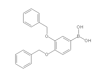 Chemical structure of 3,4-bisbenzyloxyphenylboronic acid