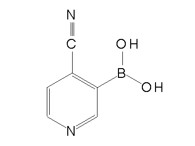 Chemical structure of 4-cyano-3-pyridylboronic acid