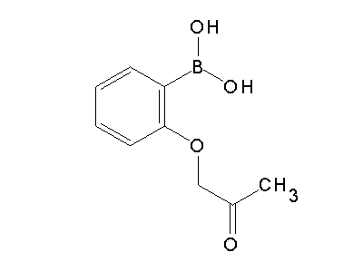 Chemical structure of 2-(2-oxopropoxy)phenylboronic acid