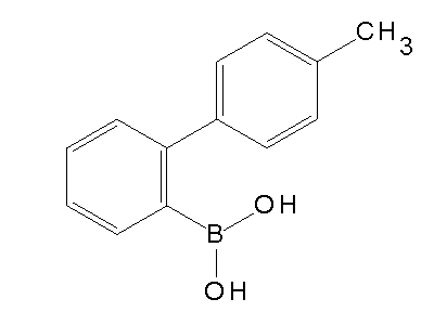 Chemical structure of 4-methylphenylphenylboronic acid