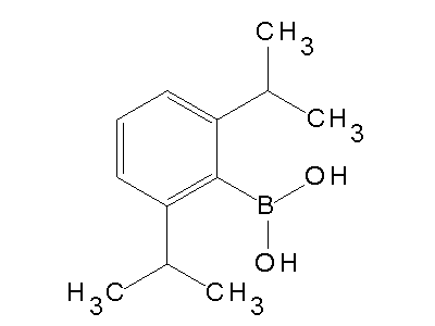Chemical structure of 2,6-diisopropylphenyl boronic