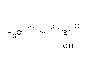 Chemical structure of 1-butenylboronic acid