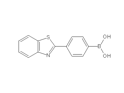 Chemical structure of 4-(benzo[d]thiazol-2-yl)phenylboronic acid