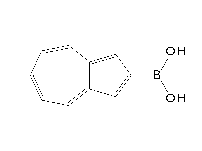 Chemical structure of azulene-2-boronic acid