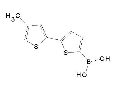 Chemical structure of 5-(4-methyl-2-thieny)thiophene-2-boronic acid