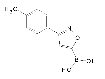 Chemical structure of 3-p-tolylisoxazol-5-ylboronic acid