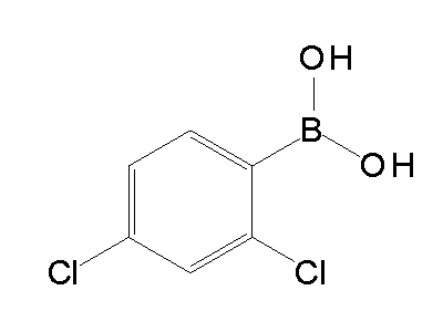 Chemical structure of 2,4-dichlorophenylboric acid