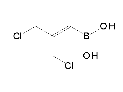 Chemical structure of (3-chloro-2-chloromethyl-propenyl)-boronic acid