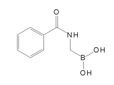 Chemical structure of benzamidomethylboronic acid