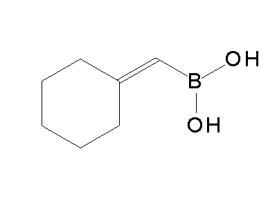 Chemical structure of cyclohexylidenemethylboronic acid