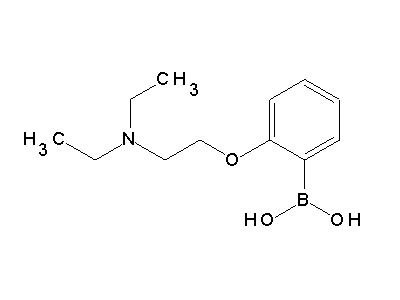 Chemical structure of [2-(2-diethylaminoethyloxy)phenyl]boronic acid