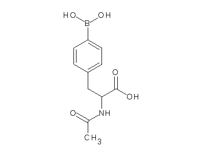 Chemical structure of acetyl boronophenylalanine