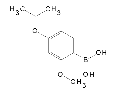 Chemical structure of 4-isopropoxy-2-methoxyphenylboronic acid