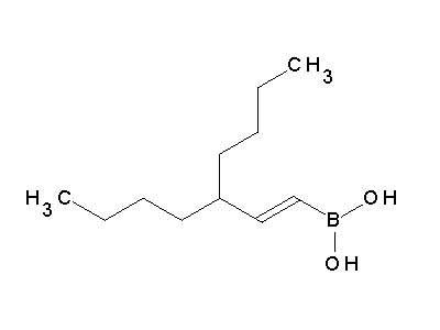 Chemical structure of 3-butylhept-1-enylboronic acid