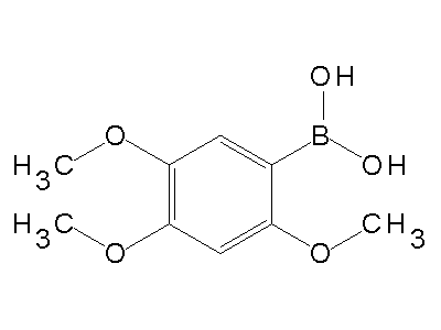 Chemical structure of 2,4,5-trimethoxyphenylboronic acid