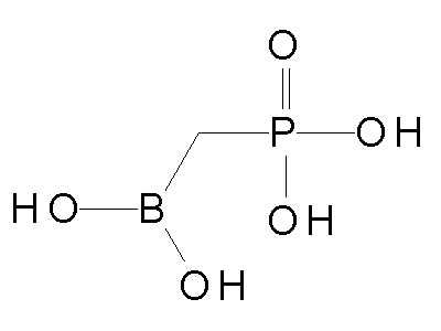 Chemical structure of boronomethylphosphonic acid