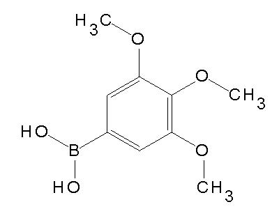 Chemical structure of 3,4,5-dimethoxyphenylboronic Acid