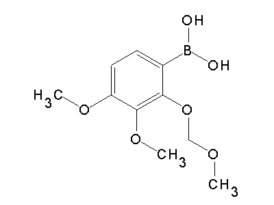 Chemical structure of 3,4-dimethoxy-2-(methoxymethoxy)phenylboronic acid