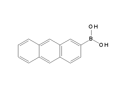 Chemical structure of 2-anthrylboronic acid