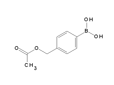 Chemical structure of 4-acetoxymethylphenylboronic acid