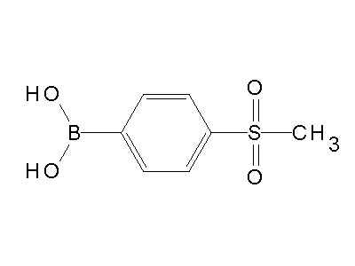 Chemical structure of 4-methanesilfonylphenylboronic acid