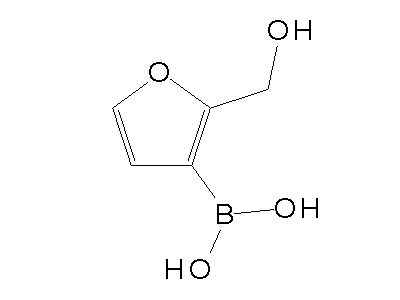 Chemical structure of 2-(hydroxymethyl)furan-3-ylboronic acid