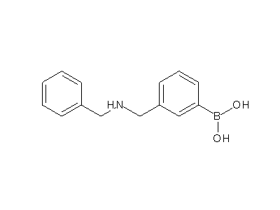 Chemical structure of 3-(benzylaminomethyl)phenylboronic acid
