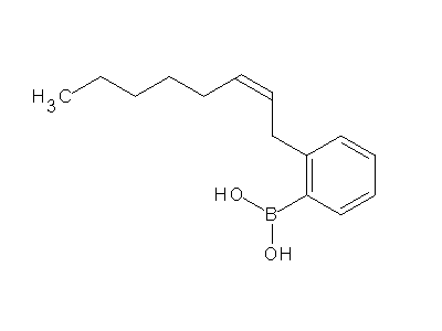 Chemical structure of 2-(oct-2-enyl)phenylboronic acid