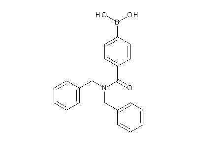 Chemical structure of 4-(dibenzylcarbamoyl)phenylboronic acid