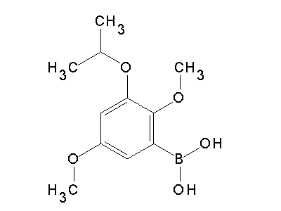 Chemical structure of 2,5-dimethoxy-3-isopropoxyphenylboronic acid
