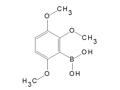 Chemical structure of 2,3,6-trimethoxyphenylboronic acid