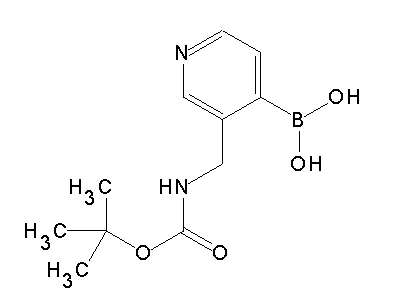 Chemical structure of 3-(Boc-aminomethyl)pyridine-4-boronic acid