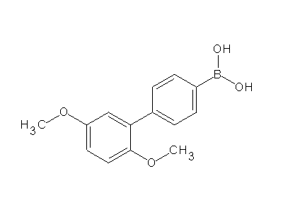Chemical structure of (2',5'-dimethoxybiphenyl-4-yl)boronic acid