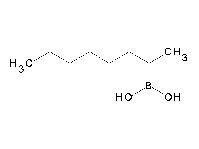 Chemical structure of 2-octylboronic acid
