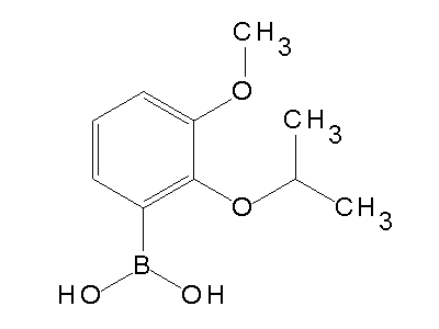 Chemical structure of 3-methoxy-2-isopropoxyphenylboronic acid