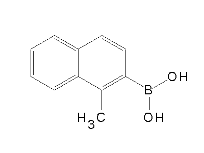 Chemical structure of 1-methyl-2-naphthylboronic acid