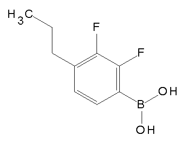 Chemical structure of 2,3-difluoro-4-n-propylbenzeneboronic acid