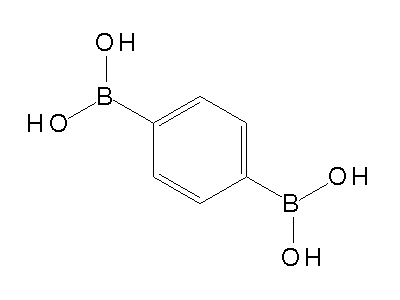 Chemical structure of p-phenyldiboronic acid