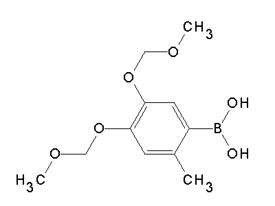 Chemical structure of 4,5-bis(methoxymethoxy)-2-methylphenylboronic acid