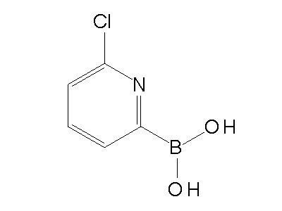 Chemical structure of 6-chloropyridyl-2-boronic acid