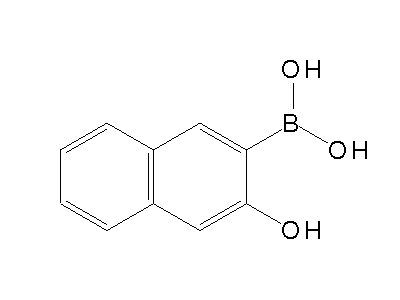 Chemical structure of 3-hydroxynaphthalen-2-ylboronic acid
