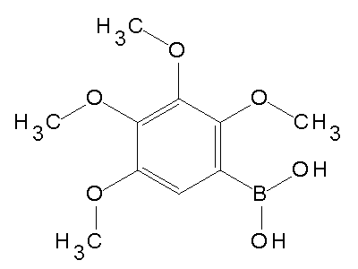 Chemical structure of 2,3,4,5-tetramethoxyphenylboronic acid