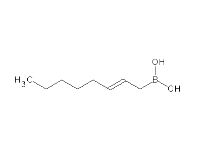 Chemical structure of oct-2-enylboronic acid