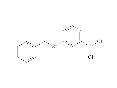 Chemical structure of (3-benzylsulfanylphenyl)boronic acid