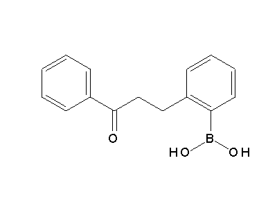 Chemical structure of 2-(3-oxo-3-phenylpropyl)phenylboronic acid