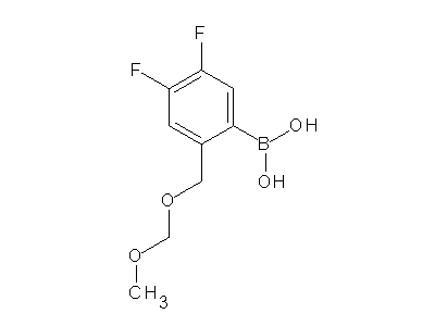 Chemical structure of [4,5-difluoro-2-(methoxymethoxymethyl)phenyl]boronic acid