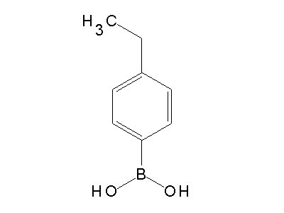Chemical structure of 4-Ethylphenylboronic acid