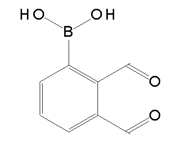 Chemical structure of 2,3-diformylphenylboronic acid