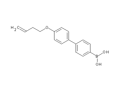 Chemical structure of 4'-(but-3-enyloxy)biphenyl-4-ylboronic acid