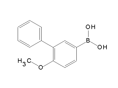Chemical structure of 3-phenyl-4-methoxyphenyl boronic acid